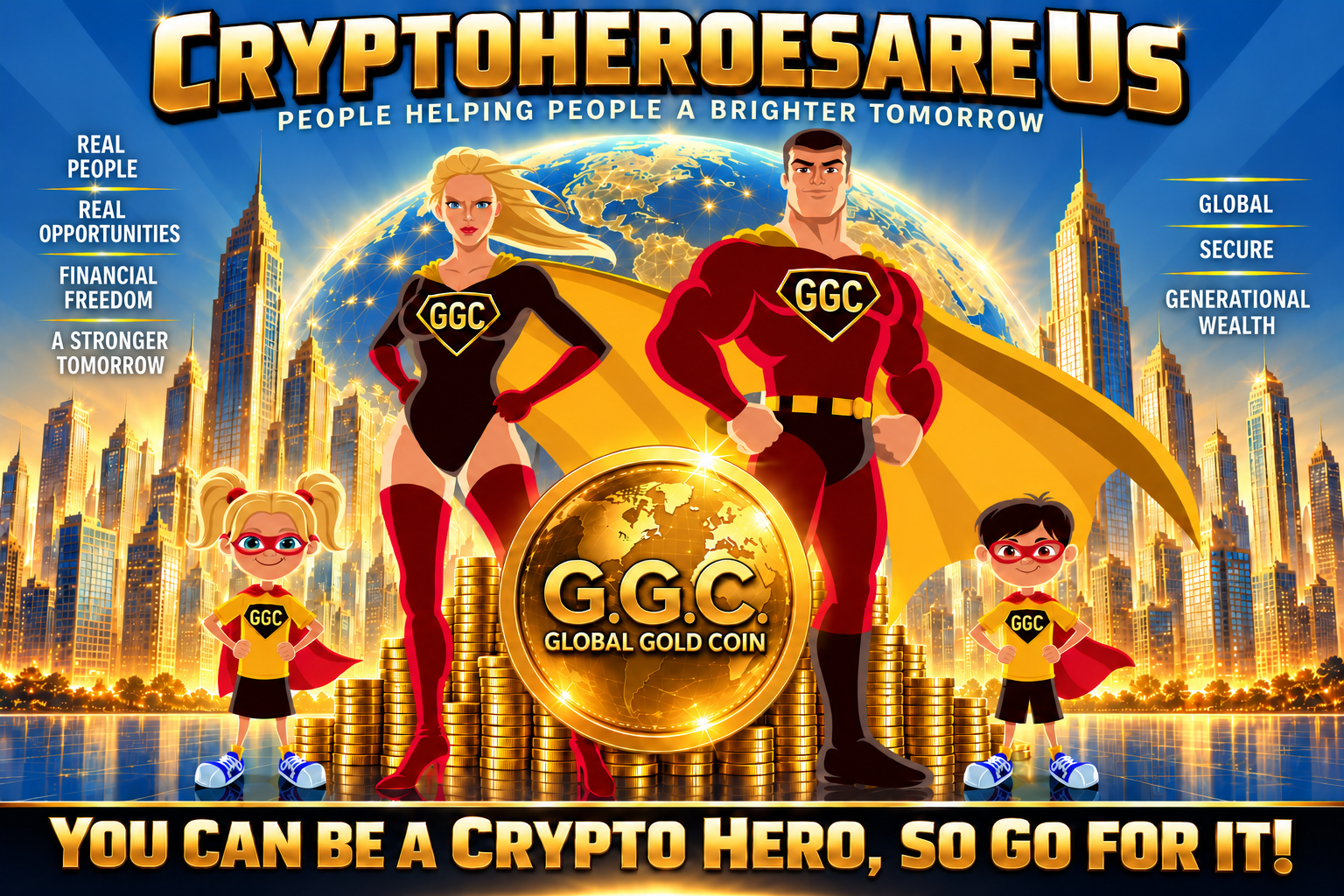 CryptoHeroesAreUs — People Helping People A Brighter Tomorrow — You Can Be A Crypto Hero So Go For It!